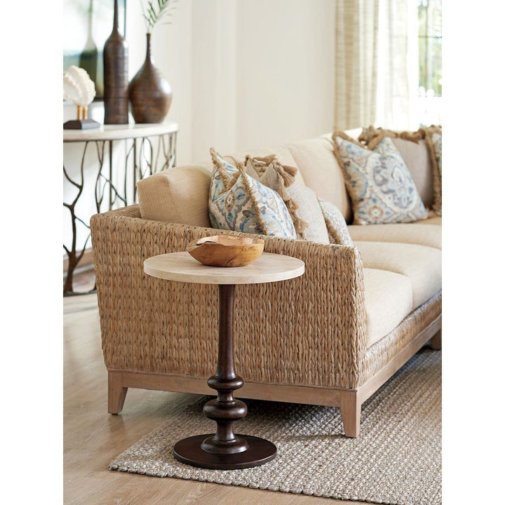 Side Tables Marshall Stone Top Round End Table - Newcastle
