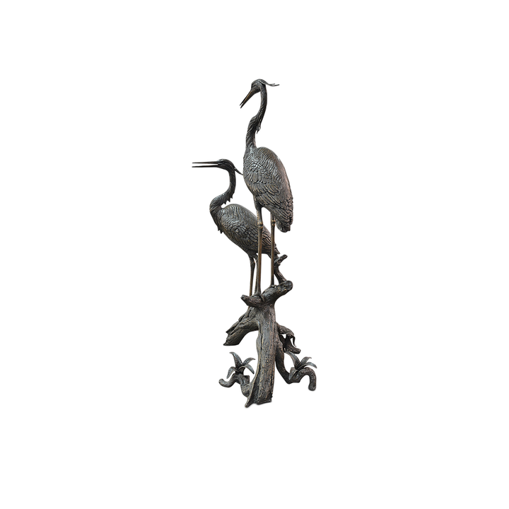 Herons on Branch Bronze