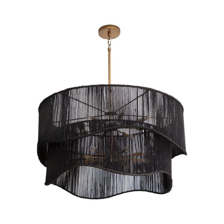 Chandeliers Rhine Chandelier - Black Jute