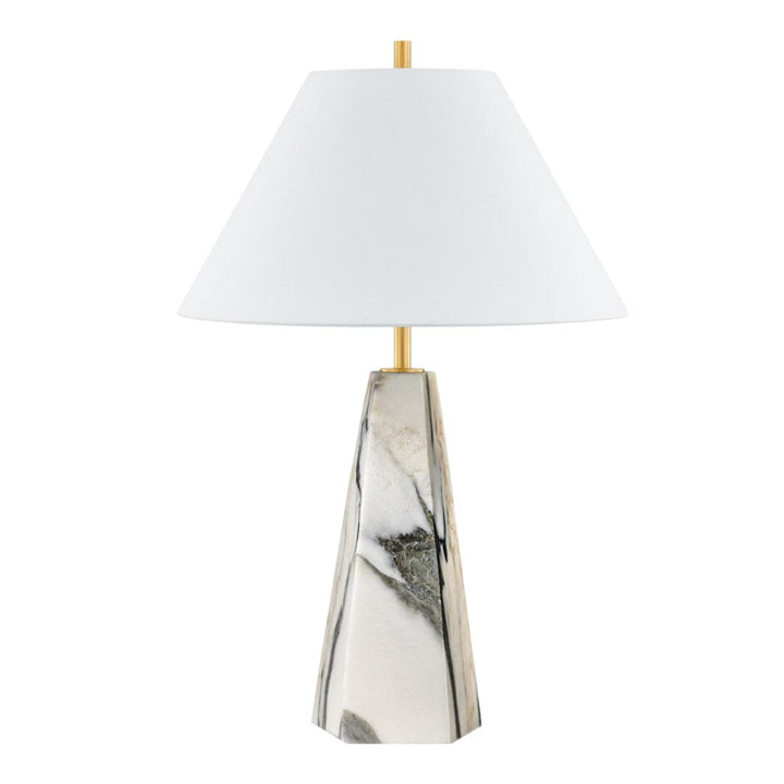 Benicia Table Lamp-Hudson Valley-HVL-L1328-AGB-Table Lamps-1-France and Son