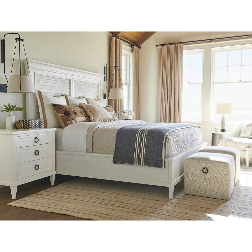 Beds Royal Palm Louvered Bed 6/6 King - Caribbean Sands