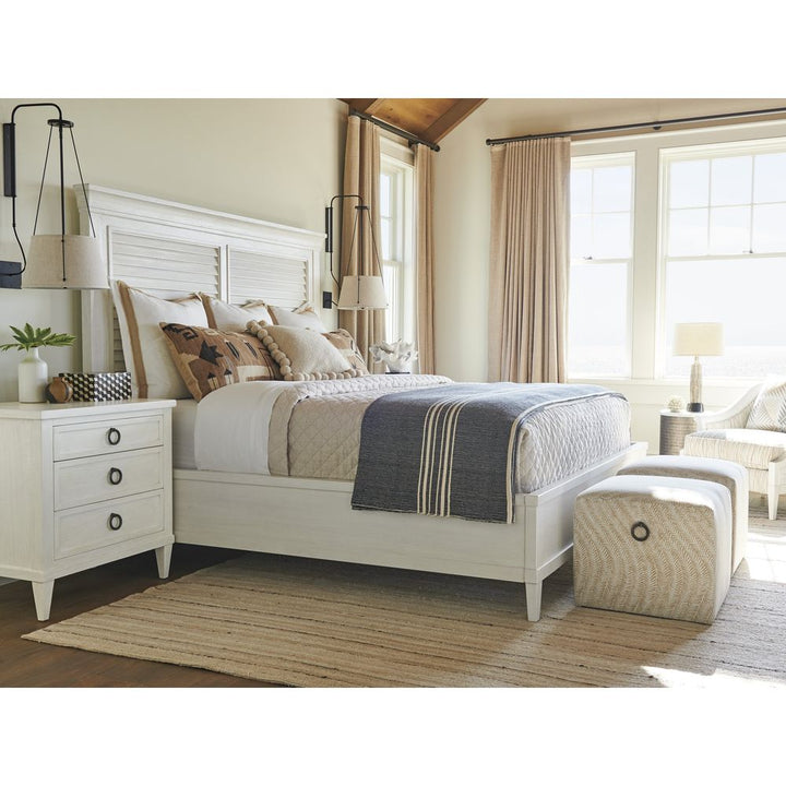 Beds Royal Palm Louvered Bed 6/6 King - Caribbean Sands