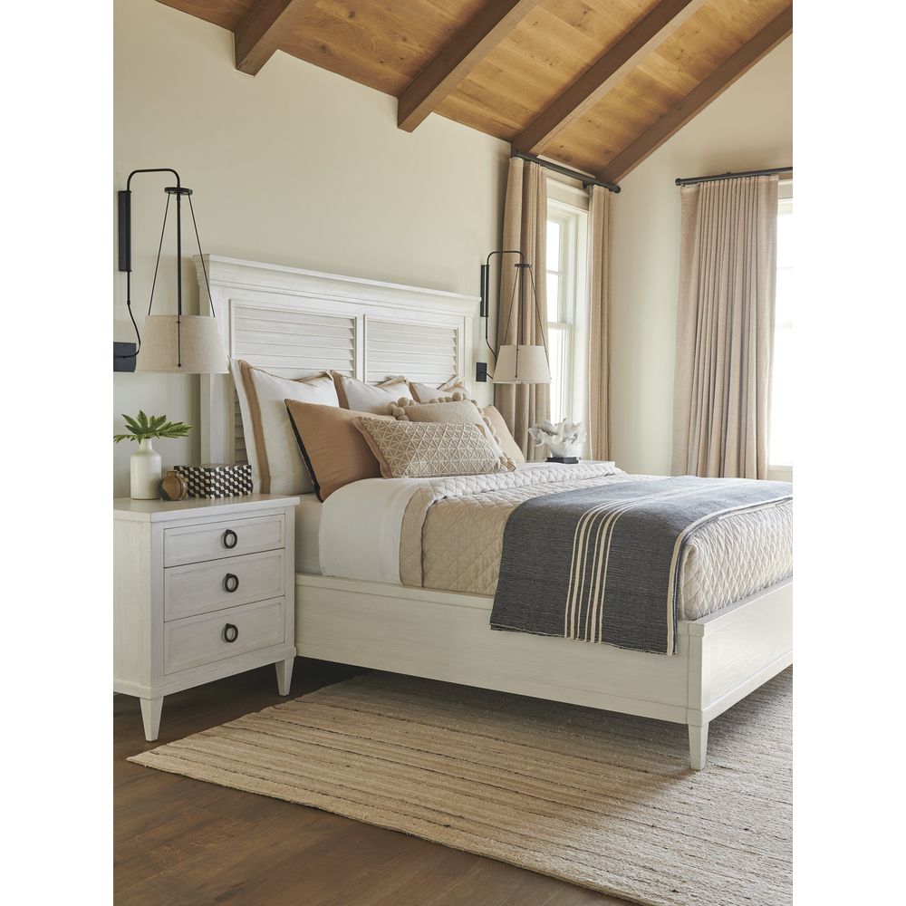 Beds Royal Palm Louvered Bed 6/6 King - Caribbean Sands