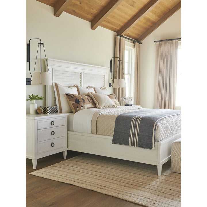 Royal Palm Louvered Bed 6/6 King - Caribbean Sands