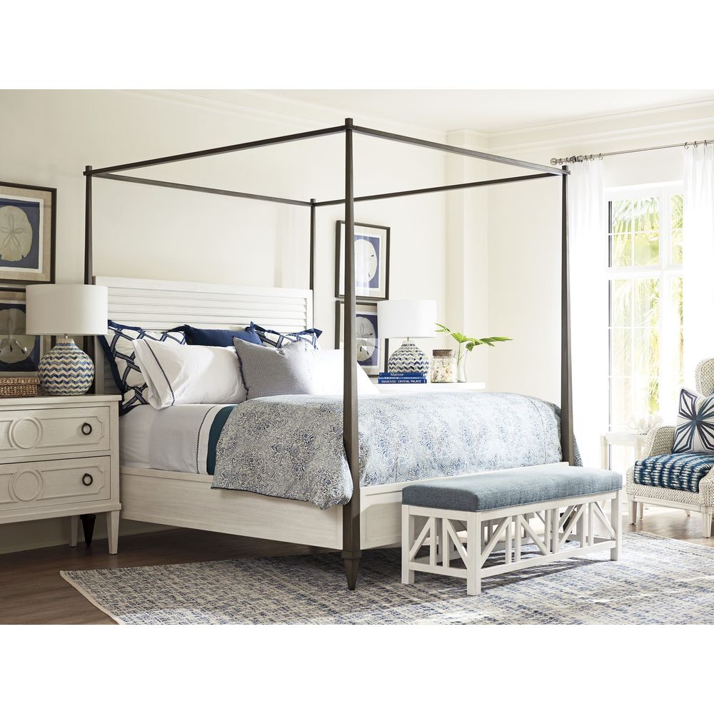 Beds Coral Gables Poster Bed 6/6 King - Caribbean Sands