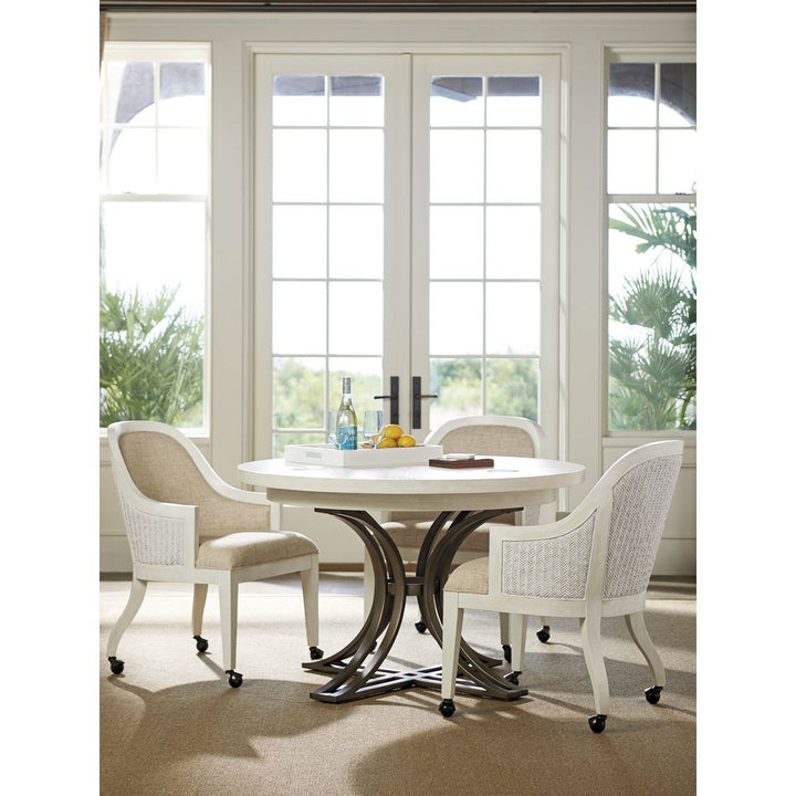 Marsh Creek Round Dining Table - Caribbean Sands
