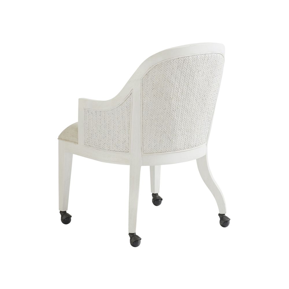 Dining Chairs Bayview Arm Chair With Casters - Caribbean Sands