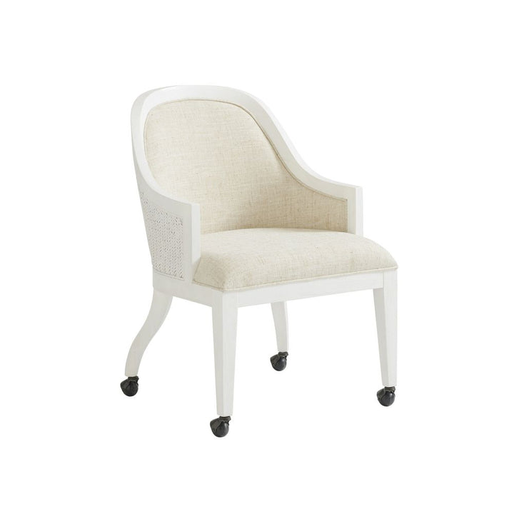 Dining Chairs Bayview Arm Chair With Casters - Caribbean Sands