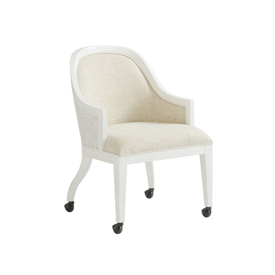 Dining Chairs Bayview Arm Chair With Casters - Caribbean Sands