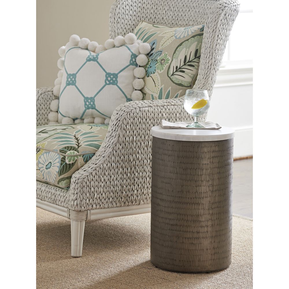 Side Tables Turnberry Round Chairside Table - Caribbean Sands