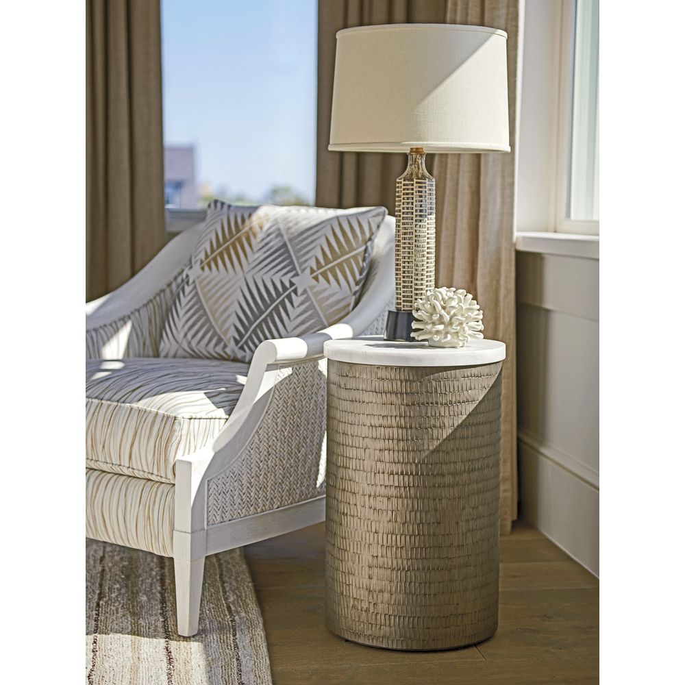 Side Tables Turnberry Round Chairside Table - Caribbean Sands