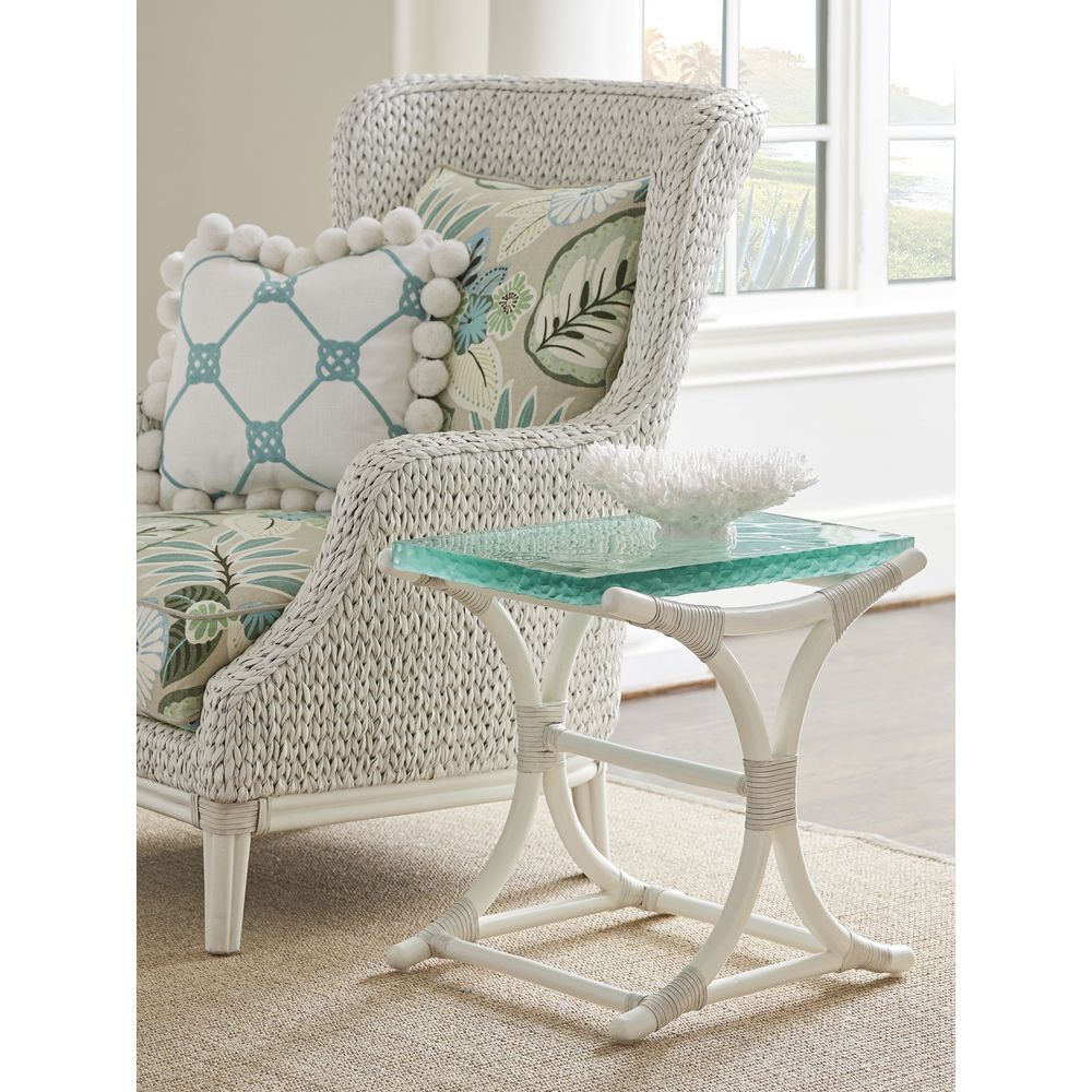 Side Tables Dania Sea Glass End Table - Caribbean Sands