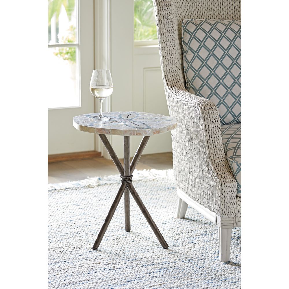 Side Tables Sand Dollar End Table - Caribbean Sands