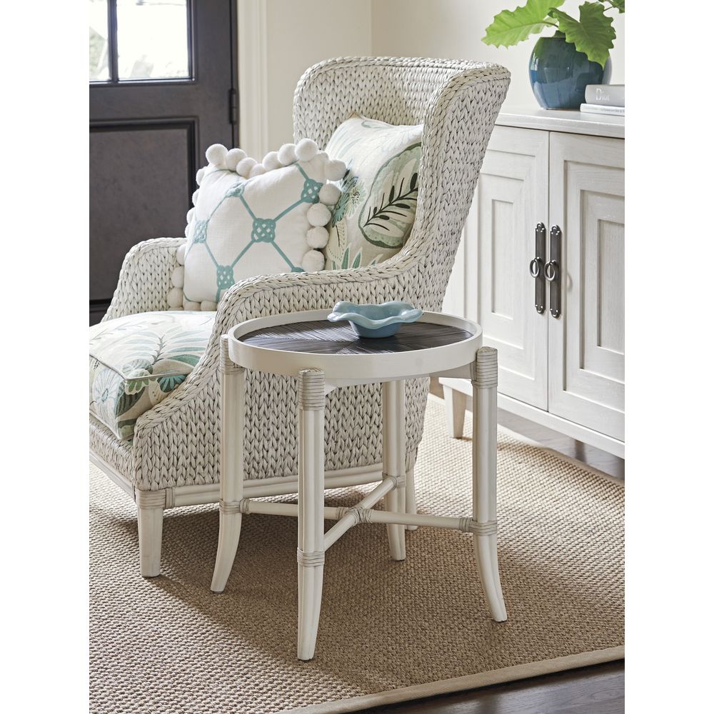 Side Tables Neptune Round End Table - Caribbean Sands