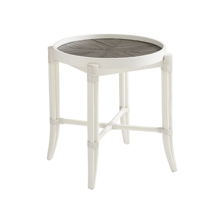 Side Tables Neptune Round End Table - Caribbean Sands