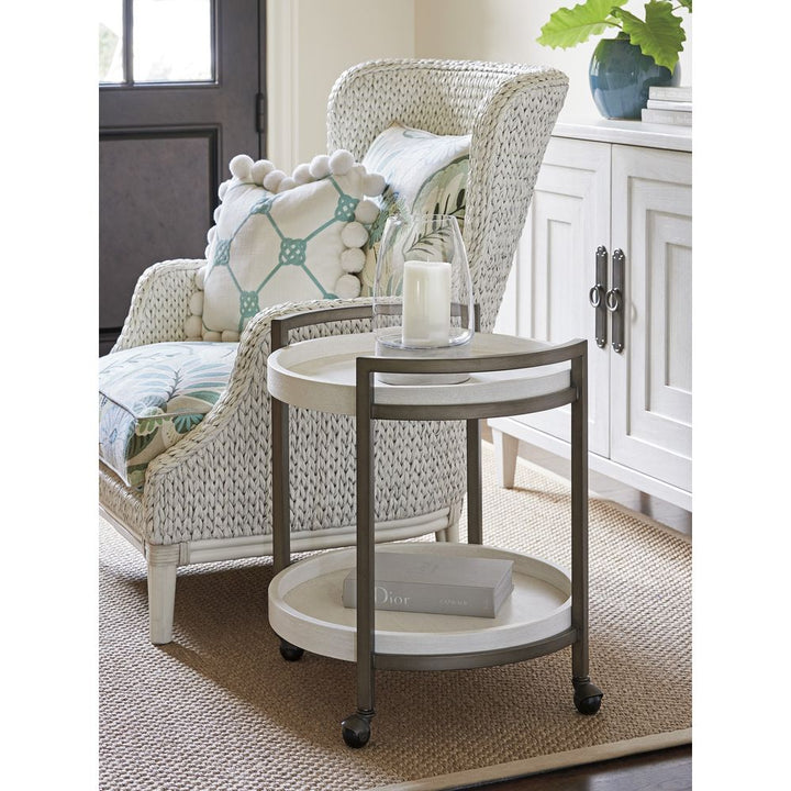 Side Tables Osprey Cart End Table - Caribbean Sands