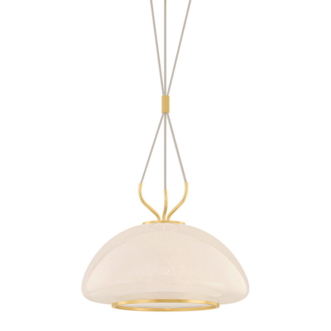 Baudette Pendant - Aged Brass