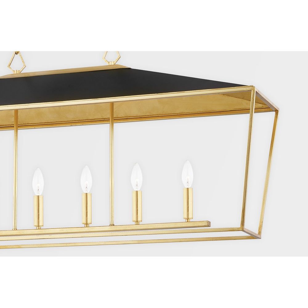 Chandeliers Paxton 6 Light Island Light Aged Brass