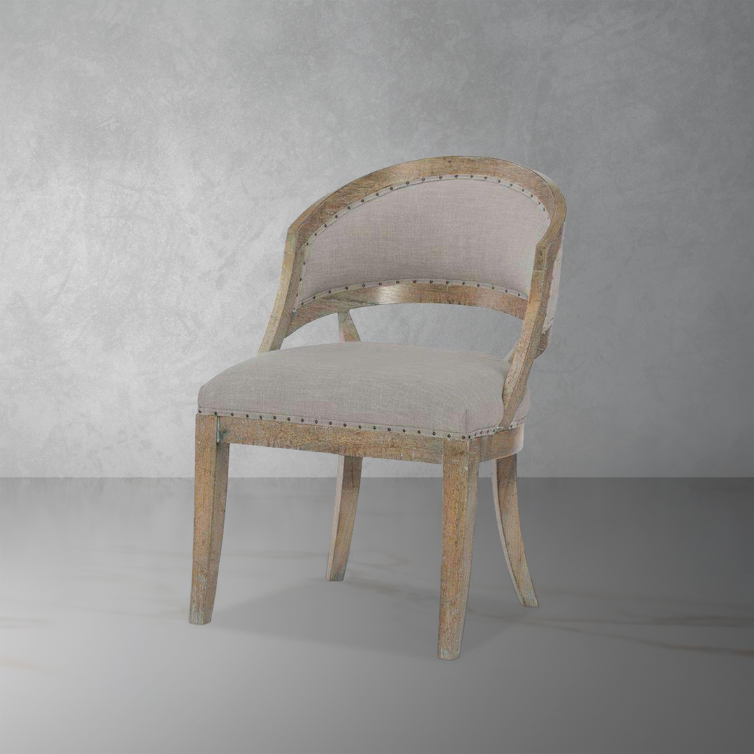 Boheme Garnier Barrel Back Chair-Hooker-STOCKR-HOOKER-5750-75300-MWD-Dining Chairs-1-France and Son
