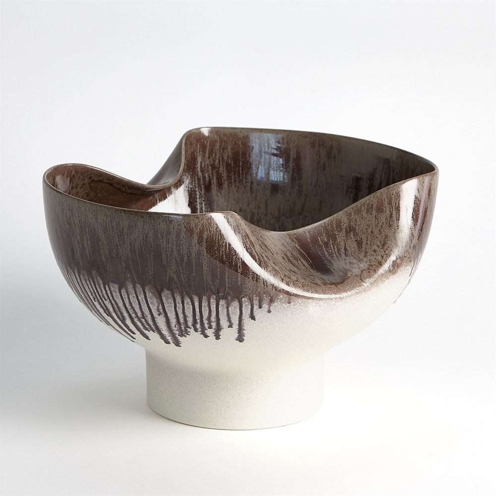 Dented Vase-Amethyst Drip-Sm