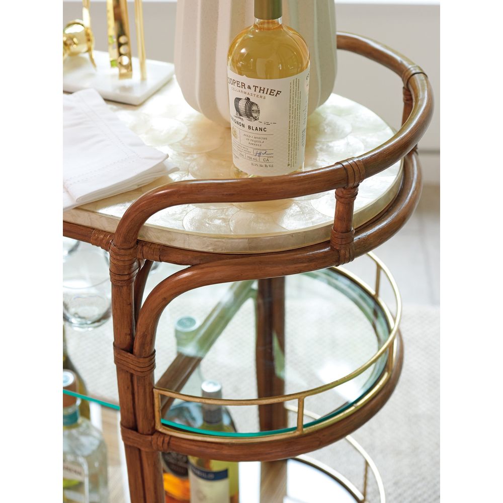 Sideboards & Credenzas Toscana Rattan Mobile Bar Cart - Sonoran
