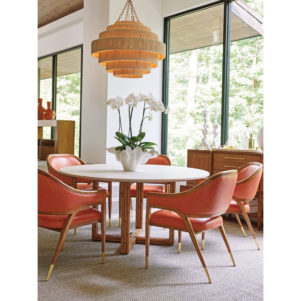 Dining Tables Woodard Marble Top Dining Table - Sonoran
