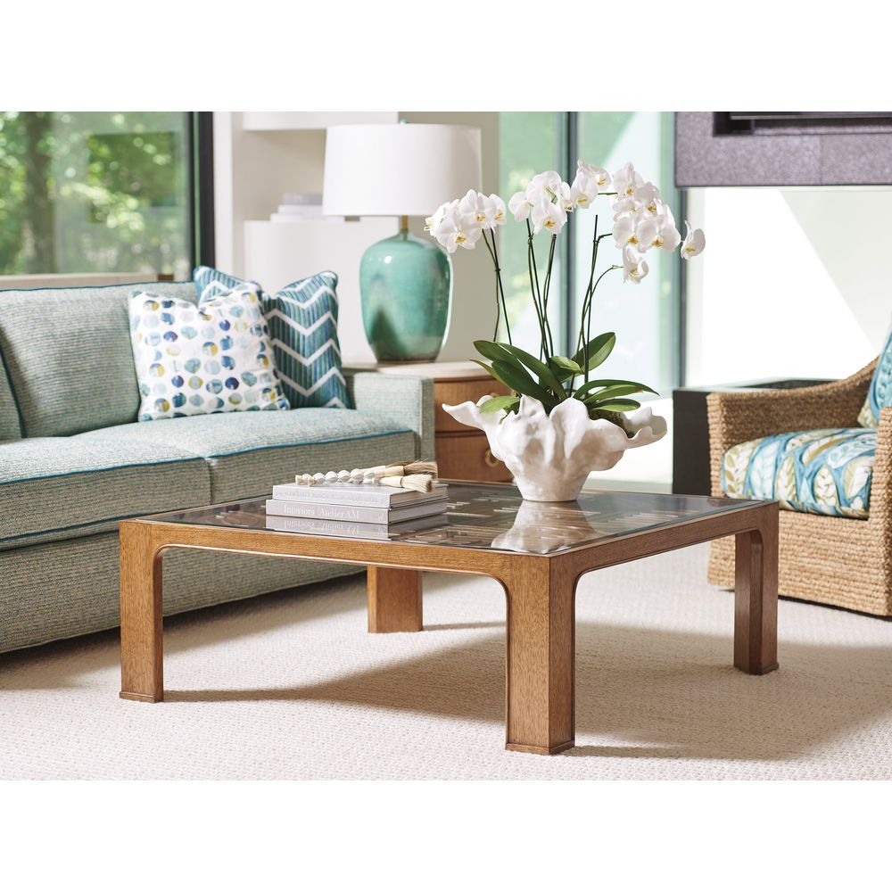 Coffee Tables Redford Square Rattan Cocktail Table - Sonoran