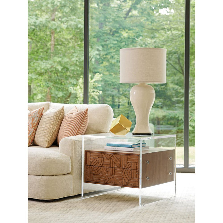 Side Tables Arden Acrylic Lamp Table - Sonoran