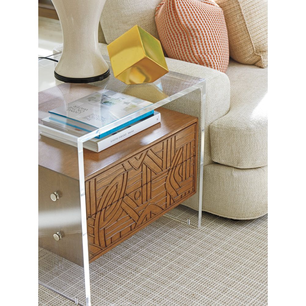 Side Tables Arden Acrylic Lamp Table - Sonoran