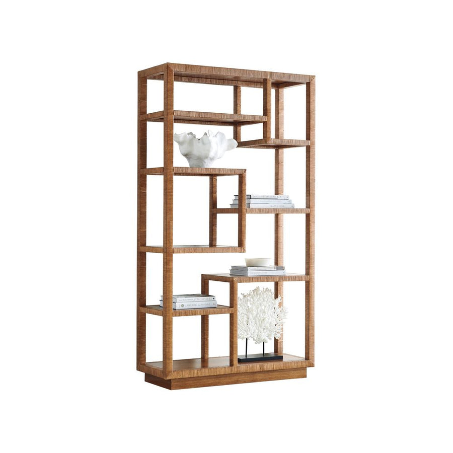 Bookcases & Etageres Bryce Raffia Etagere - Sonoran