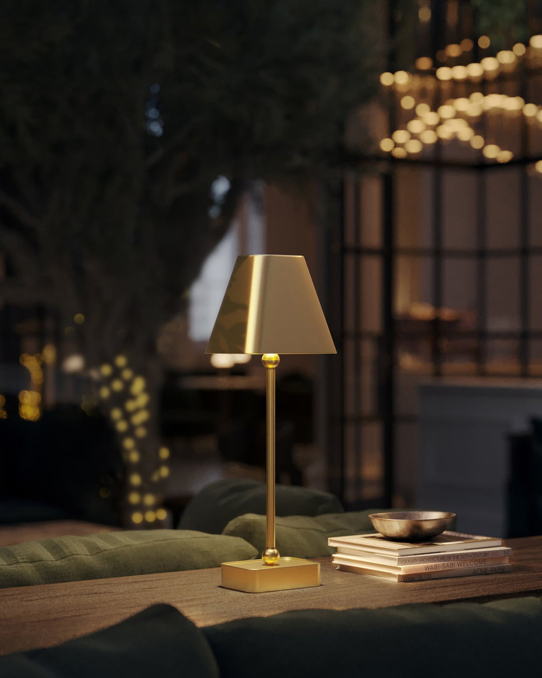 Table Lamps Gadabout Brass Cordless Table Lamp