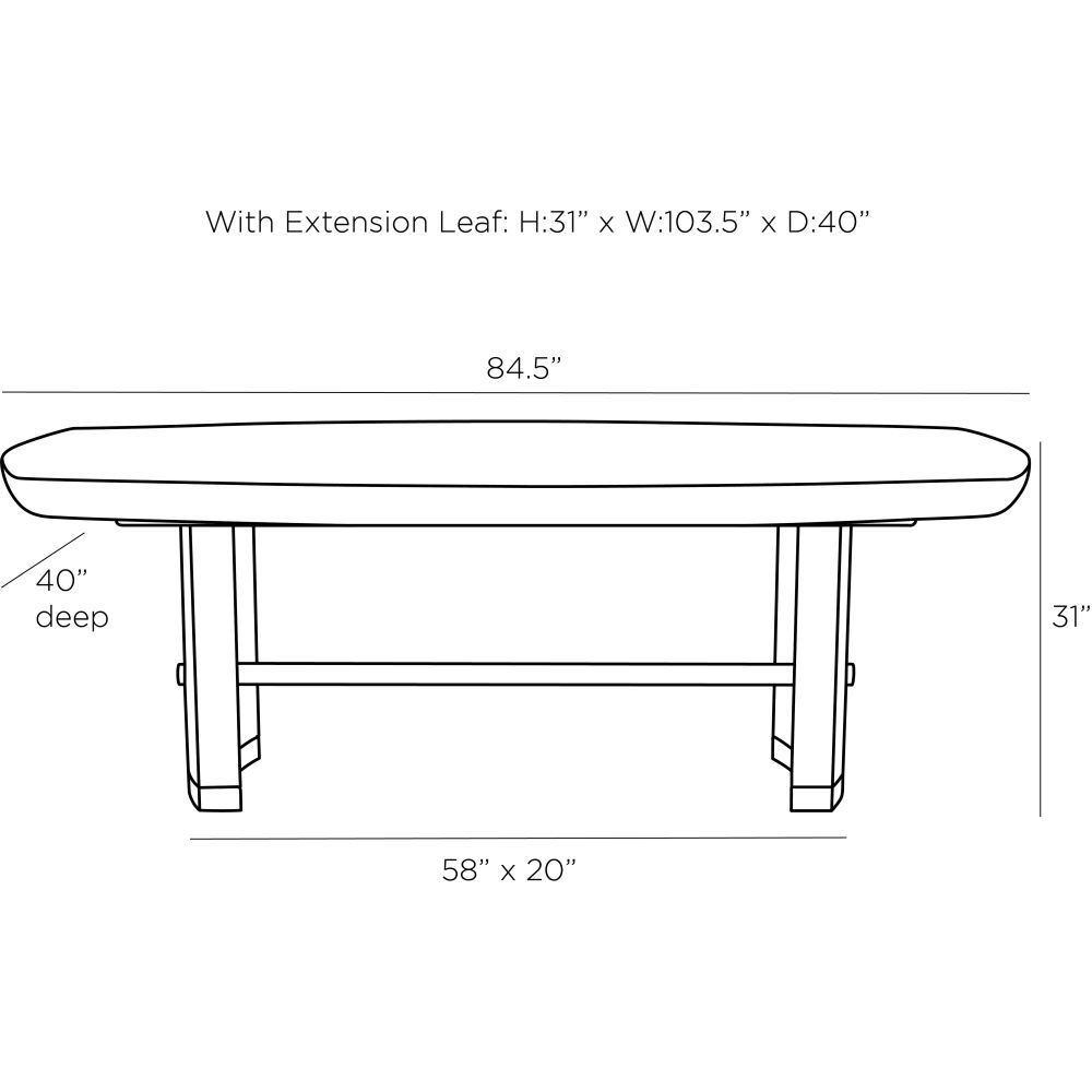 Tundra Dining Table - Black