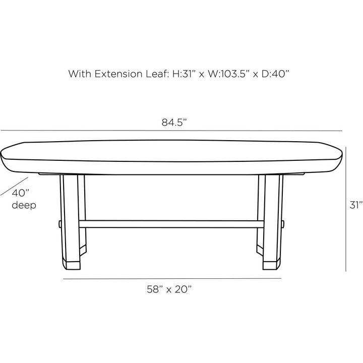Tundra Dining Table - Black