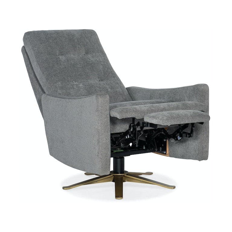 Tufted Back Swivel Recliner-Hooker Furniture Custom-HFC-5764-TBK-Lounge ChairsBasil-10-France and Son