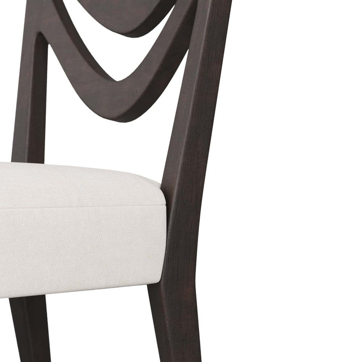 Callum Dining Chair - Black with Muslin