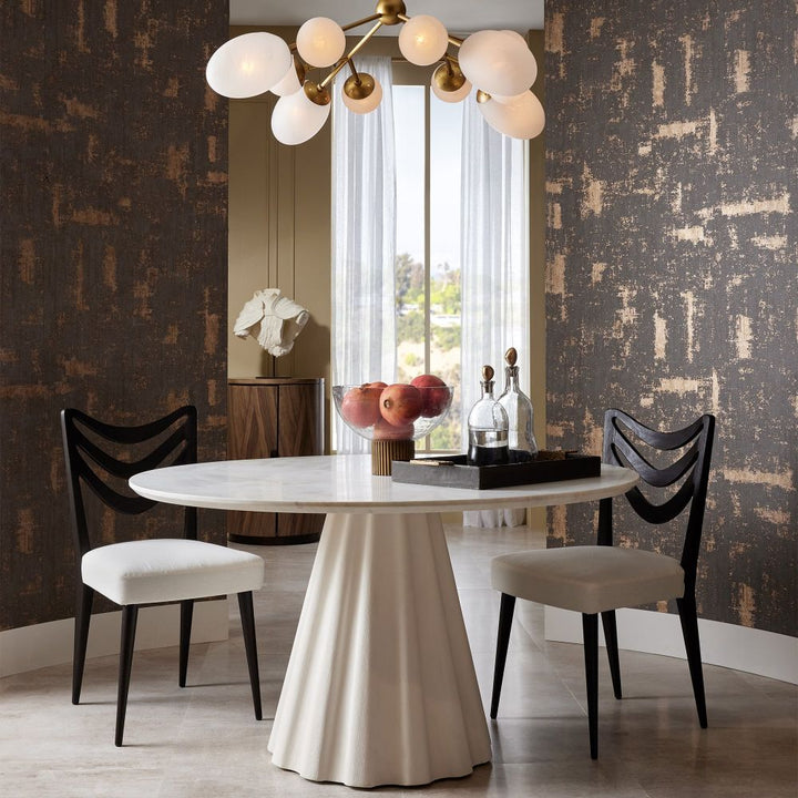Dining Chairs Callum Dining Chair - Black with Muslin