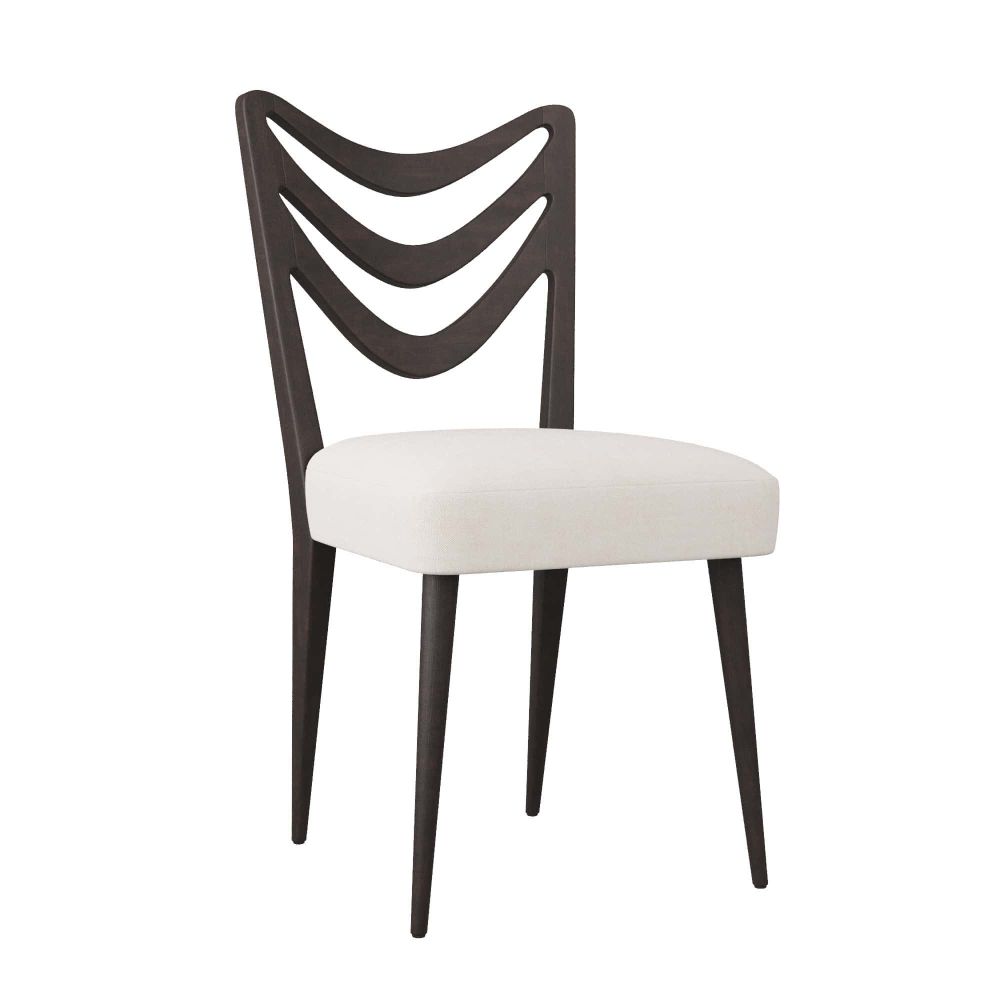 Dining Chairs Callum Dining Chair - Black with Muslin