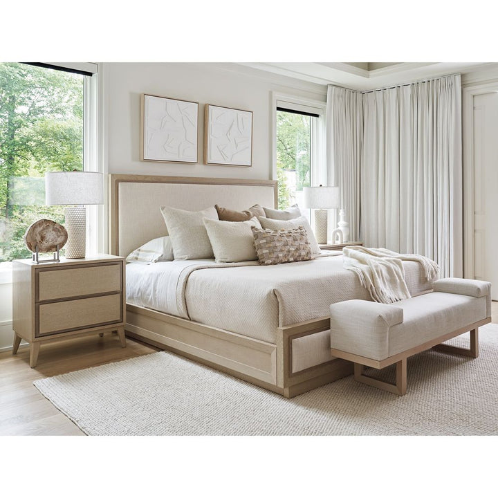 Grayson Upholstered Bed 6/6 King - Sand Drift