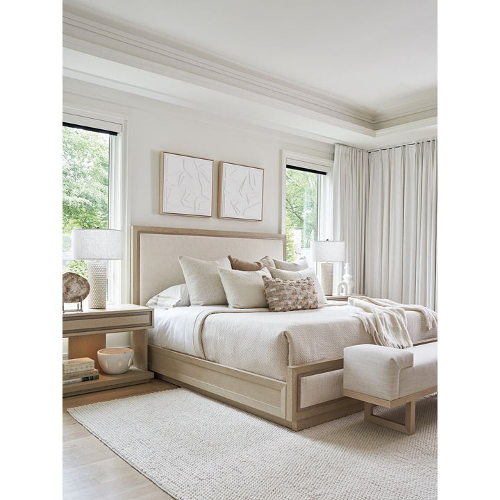 Grayson Upholstered Bed 6/6 King - Sand Drift