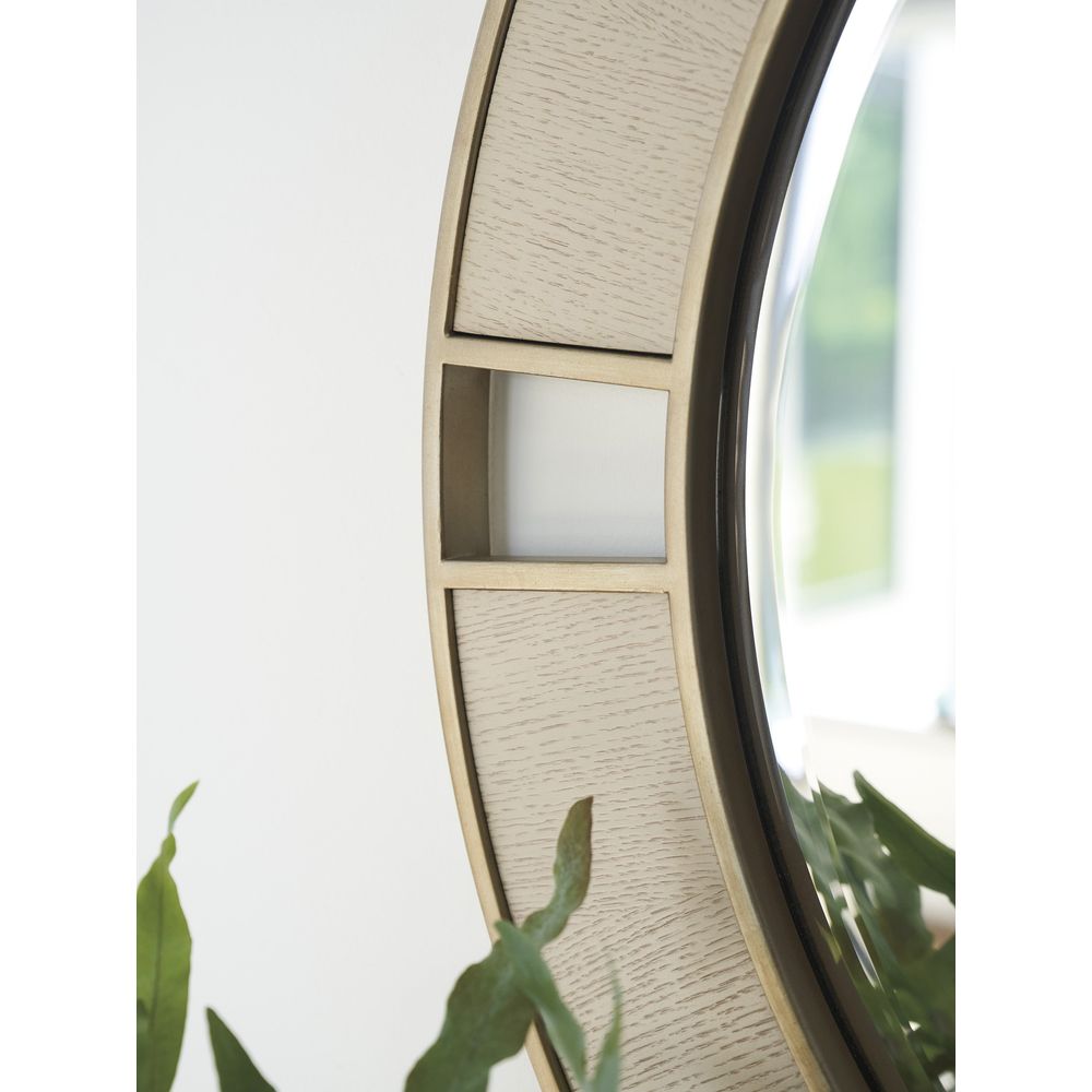 Mirrors Nina Round Mirror - Sand Drift