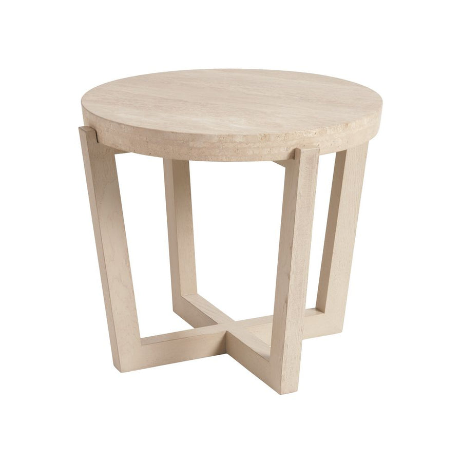 Side Tables Shasta Round Lamp Table - Sand Drift