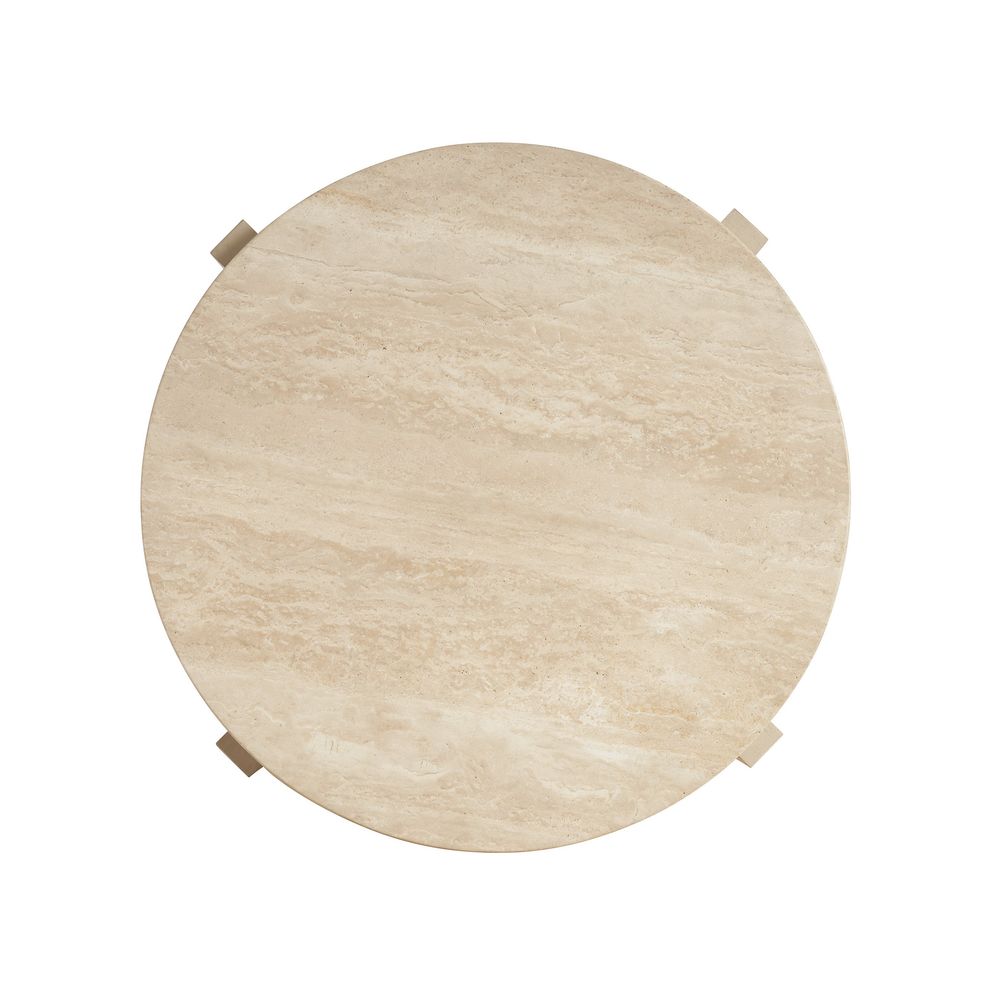 Side Tables Shasta Round Lamp Table - Sand Drift