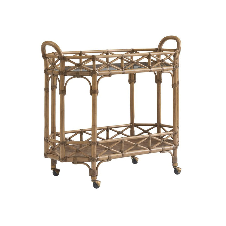 Bar Storage: Cabinets Nautilus Bar Cart - Sunwashed