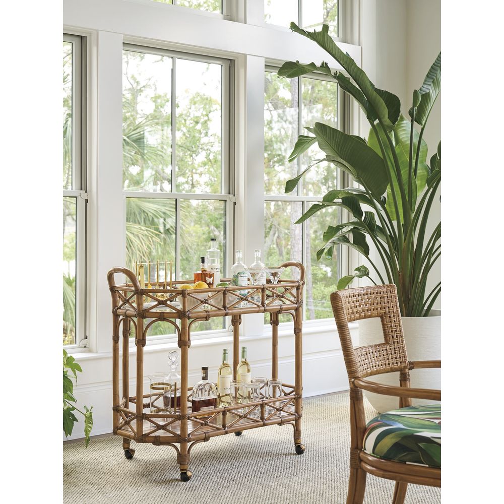 Bar Storage: Cabinets Nautilus Bar Cart - Sunwashed