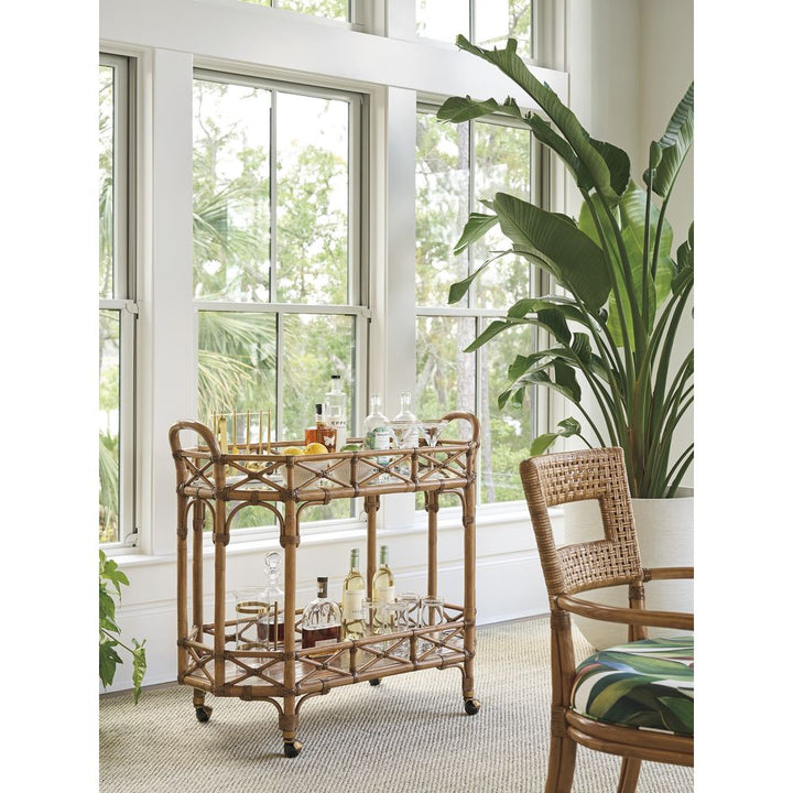 Bar Storage: Cabinets Nautilus Bar Cart - Sunwashed