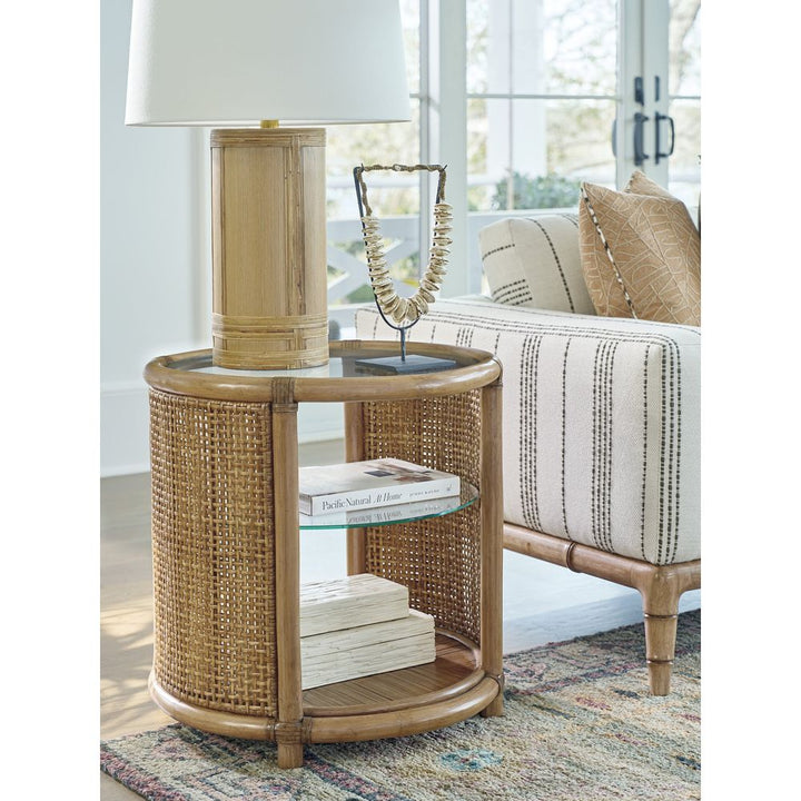 Side Tables Tortuga Round End Table - Sunwashed