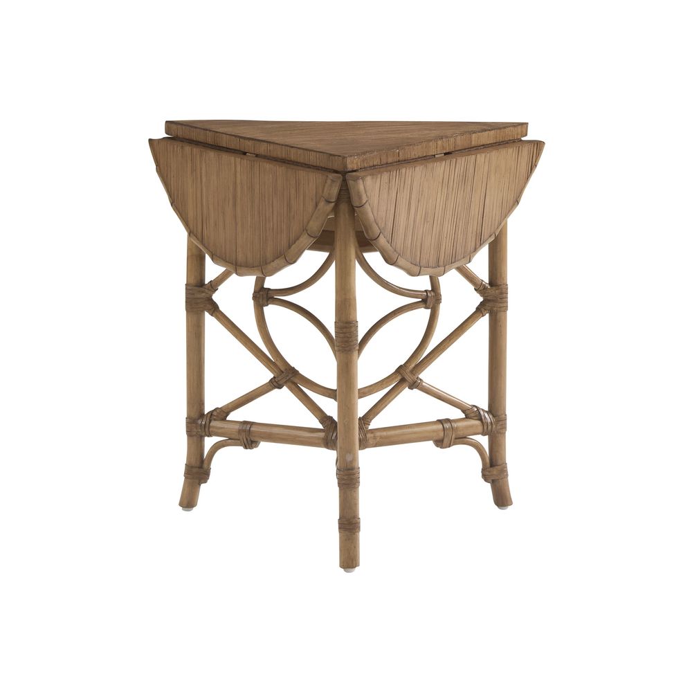 Palm Island Drop-Leaf Accent Table - Sunwashed