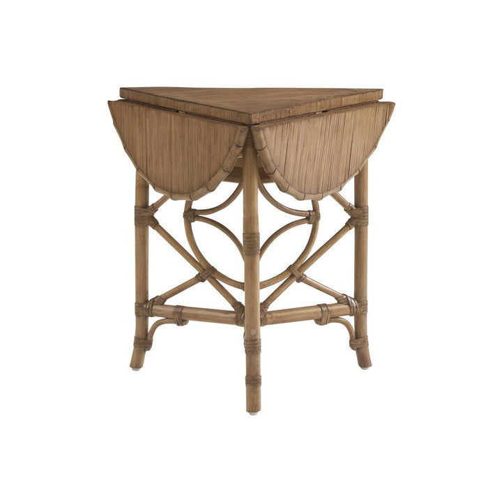 Palm Island Drop-Leaf Accent Table - Sunwashed