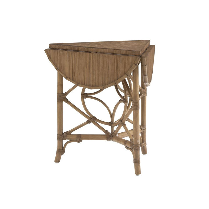 Palm Island Drop-Leaf Accent Table - Sunwashed