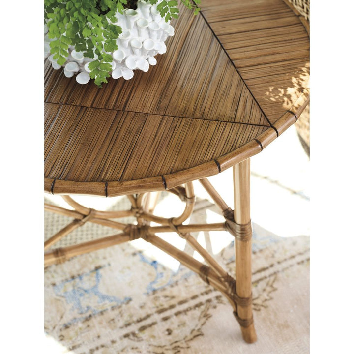 Palm Island Drop-Leaf Accent Table - Sunwashed